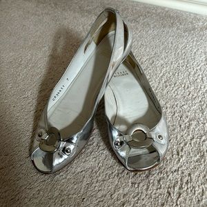 Stuart Weitzman Metallic Flats